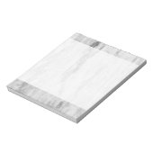 Bloc-note Motif de texture en marbre blanc et gris (Tourné)