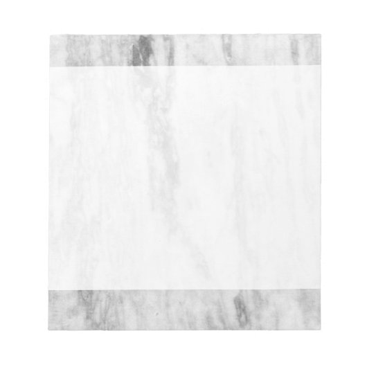 Bloc-note Motif de texture en marbre blanc et gris (Devant)