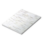 Bloc-note Motif d'écorce de bouleau (Tourné)