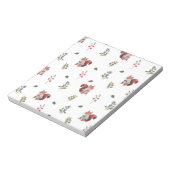 Bloc-note Motif d'écureuil et de baies de forêt (Tourné)