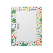 Bloc-note motif des arbres de Noël (Tourné)