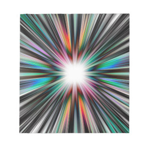 Bloc-note motif d'explosion en étoile