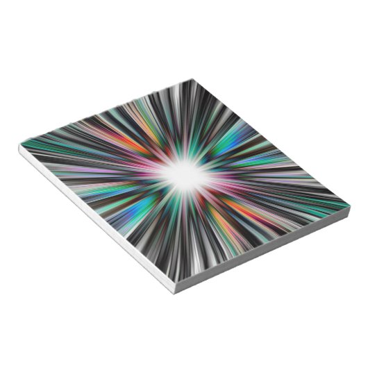 Bloc-note Motif d'explosion Starburst (Incliné)