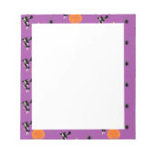 Bloc-note Motif d'Halloween sur violet (Devant)
