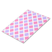 Bloc-note Motif diamant à carreaux rose violet (Incliné)