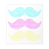 Bloc-note Motif d'impression de moustache couleur CMY (Devant)