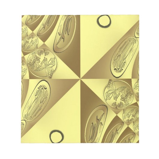 Bloc-note Motif d'or (Devant)