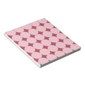 Bloc-note Motif du cercle rouge rose (Incliné)
