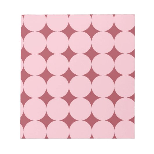 Bloc-note Motif du cercle rouge rose (Devant)