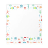 Bloc-note Motif du monde marin (Devant)