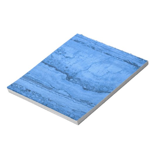Bloc-note Motif en granit bleu, marbre bleu, pierre bleue (Tourné)