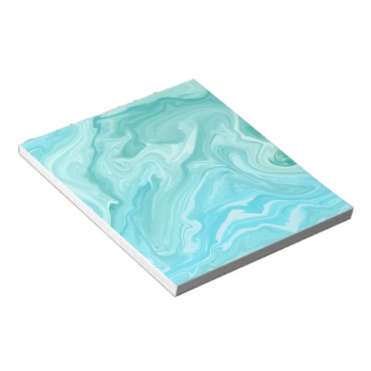 Bloc-note Motif en marbre bleu (Incliné)