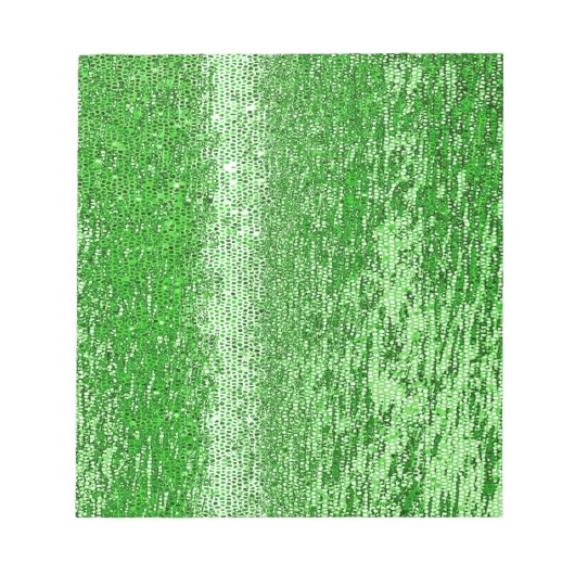 Bloc-note Motif en mosaïque verte (Devant)