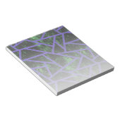 Bloc-note Motif en mosaïque violet et verte (Incliné)