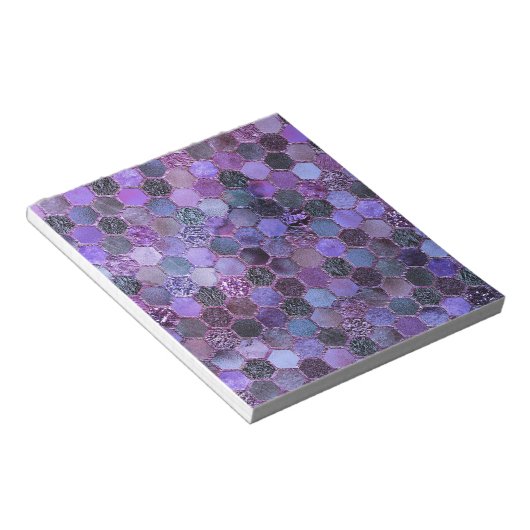 Bloc-note Motif en nid d'abeille de luxe Parties scintillant (Incliné)