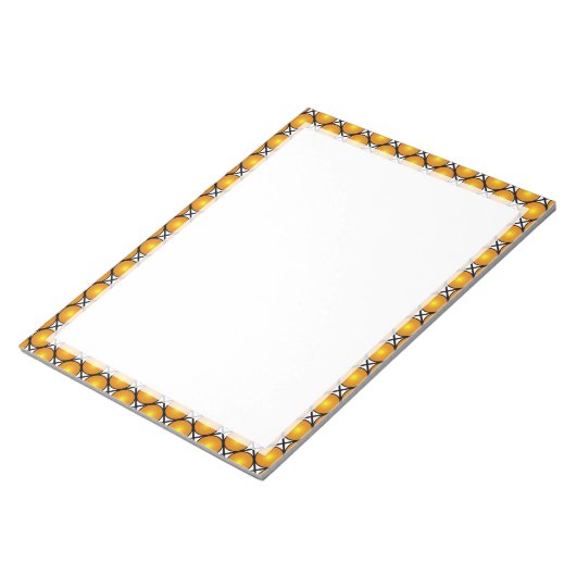 Bloc-note Motif en treillis noir blanc noir (Incliné)