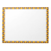 Bloc-note Motif en treillis noir blanc noir (Devant)