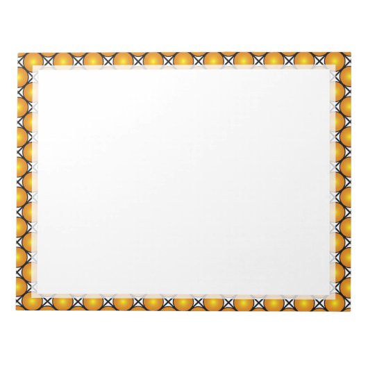 Bloc-note Motif en treillis noir blanc noir (Devant)