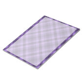 Bloc-note Motif en vichy violet (Incliné)
