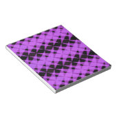 Bloc-note Motif étoiles noir et violet (Incliné)