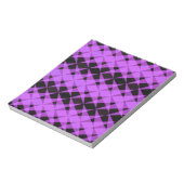 Bloc-note Motif étoiles noir et violet (Tourné)