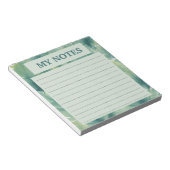 Bloc-note Motif Feuille tropical aquarelle (Incliné)