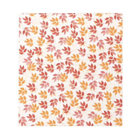 Bloc-note Motif Feuilles d'automne (Devant)