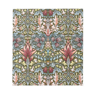 Bloc-note Motif floral à tête de serpent de William Morris