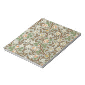 Bloc-note Motif floral de trèfle de William Morris (Tourné)