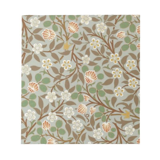 Bloc-note Motif floral de trèfle de William Morris (Devant)
