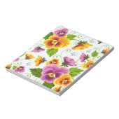 Bloc-note Motif floral jaune et rose (Tourné)