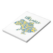 Bloc-note Motif folklorique et typographie ukrainienne (Tourné)