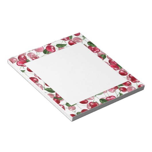 Bloc-note Motif Fruit cerise (Incliné)