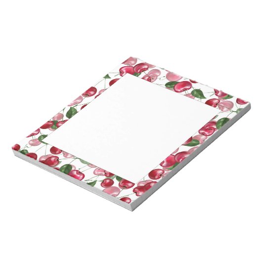 Bloc-note Motif Fruit cerise (Tourné)