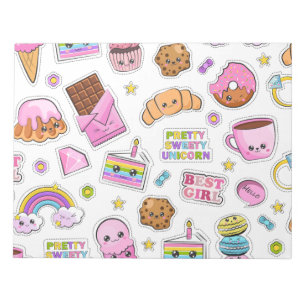 Bloc-note Motif Funny Unicorn Magique Arc-en-ciel mou