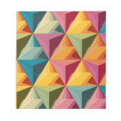 Bloc-note Motif géométrique triangulaire gras (Devant)