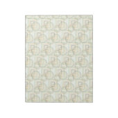 Bloc-note Motif géométrique vert (Tourné)