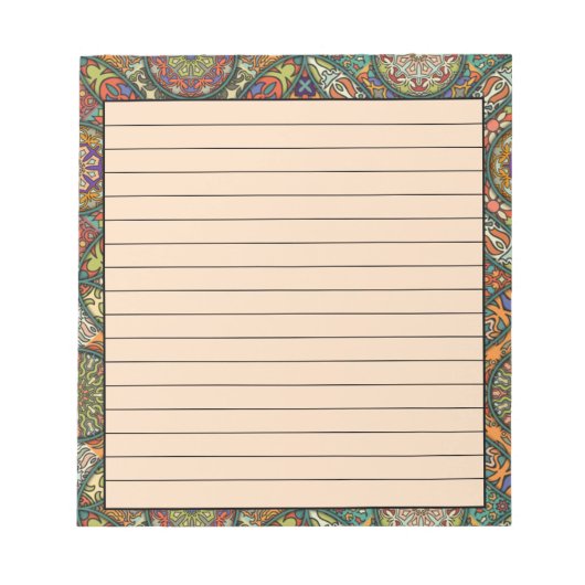Bloc-note Motif graphique lumineux (Devant)