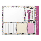Bloc-note Motif gras Afro Licorne (Devant)