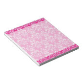 Bloc-note Motif humide rose chaud (Incliné)