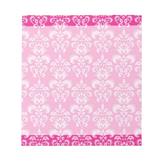 Bloc-note Motif humide rose chaud (Devant)