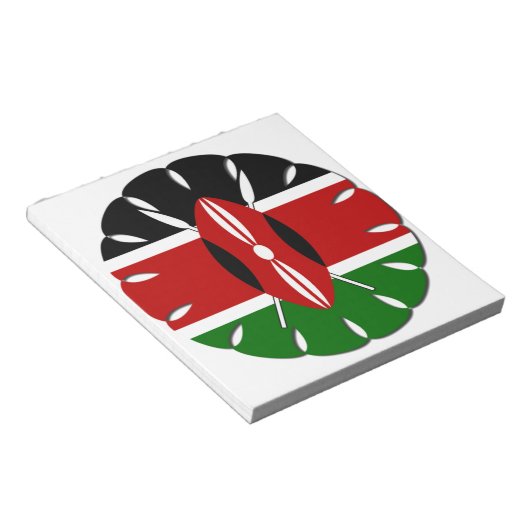 Bloc-note Motif kenyan rond : un symbole national (Incliné)