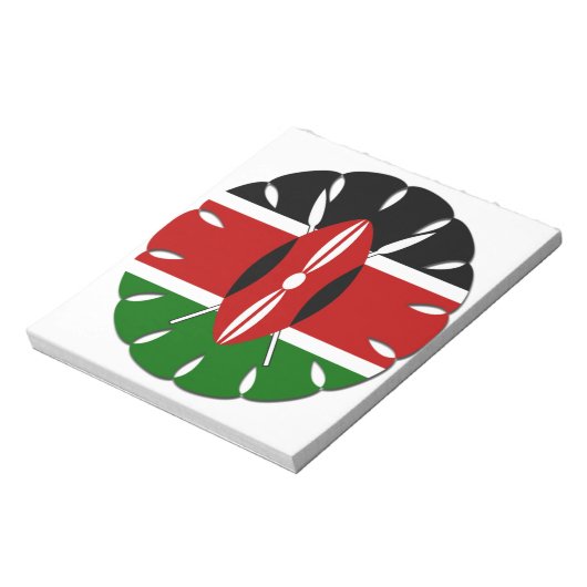 Bloc-note Motif kenyan rond : un symbole national (Tourné)