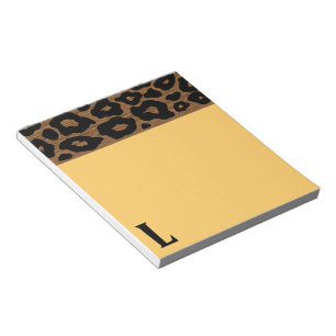 Bloc-note Motif léopard en bois Pop