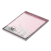 Bloc-note Motif léopard rose avec chats amusants (Tourné)