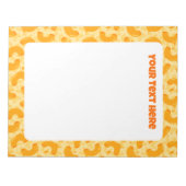 Bloc-note Motif Macaroni au Fromage (Devant)