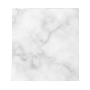 Bloc-note Motif Marbre blanc élégant