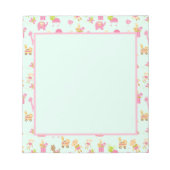 Bloc-note Motif mignon avec Animaux et Jouets heureux (Devant)