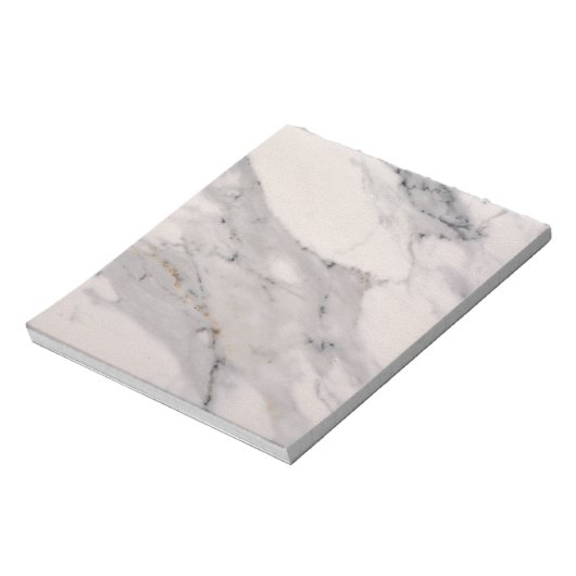 Bloc-note Motif moderne en marbre noir gris rose (Tourné)