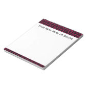 Bloc-note Motif moderne rose et noir (Tourné)